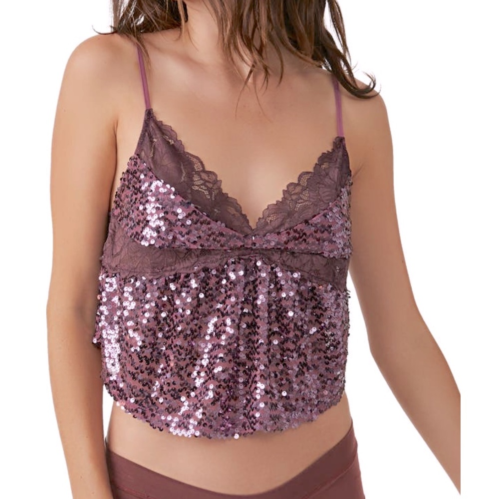 Free people sequined top